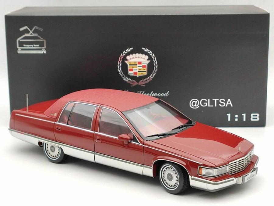 Cadillac Fleetwood Brougham 90s Metallic Red 1:18 Xiaoguang