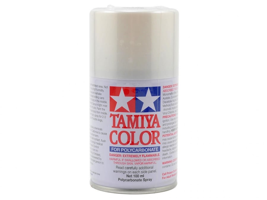 Tamiya PS-57 Pearl White Lexan Spray Paint (100ml) for RC TAM86057