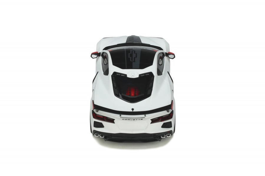 CHEVROLET CORVETTE C8 PACE CAR 2020 ARCTIC WHITE - TYPE : PRODUCT White 1:18 GT Spirit GT370