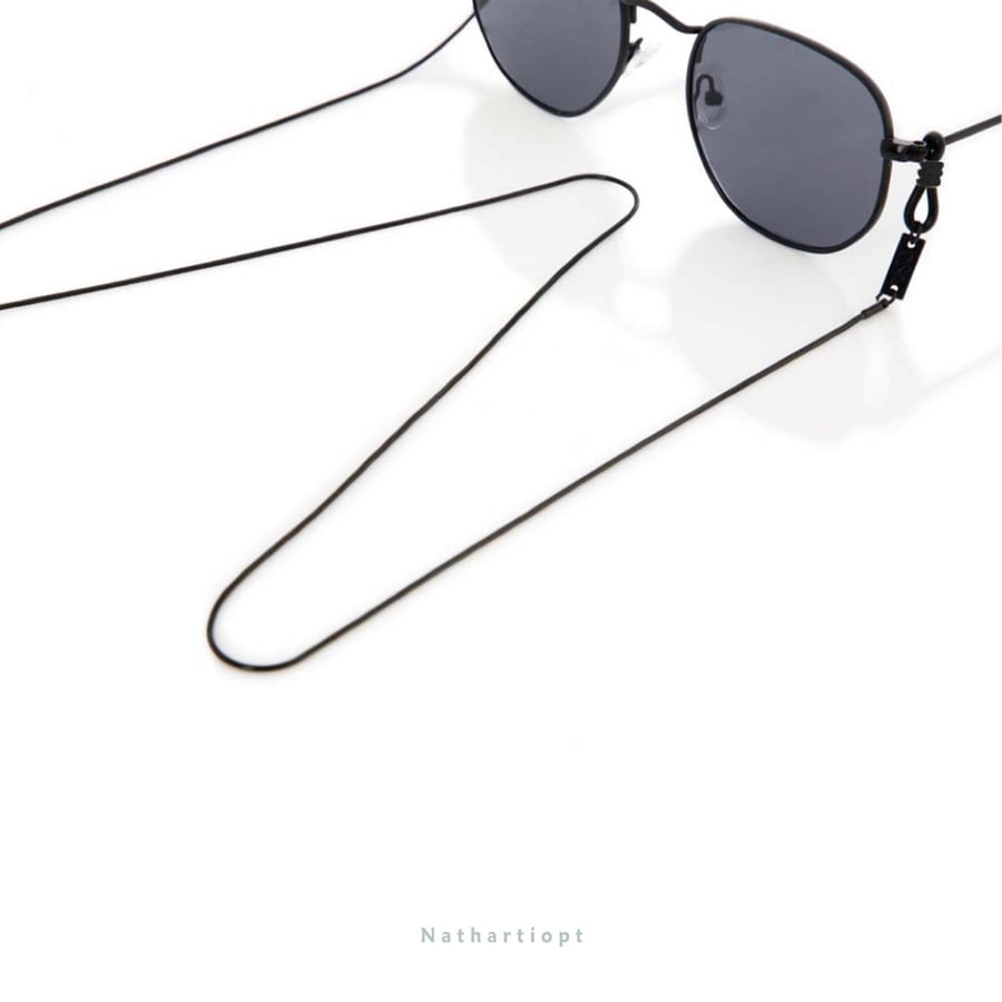 تعليقة نظارة صني كورد SUNNY CORDS MISTER BLACK XS BIACK RUBBERS