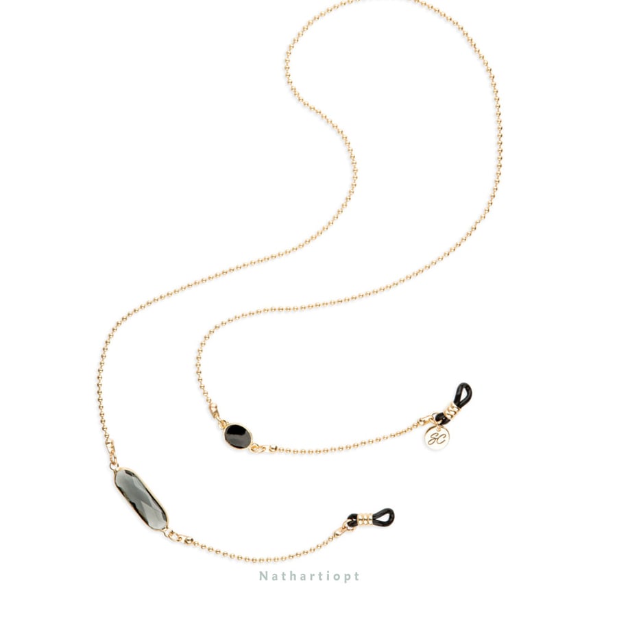 SUNNY CORDS CRYSTAL C (GOLD) BLACK تعليقة نظارة صني كورد