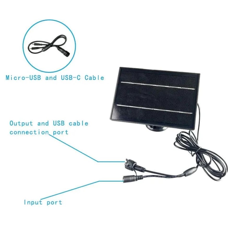 لوح الطاقة الشمسية الخارجي مع حزمة بطاريات 18650  Outdoor solar panel