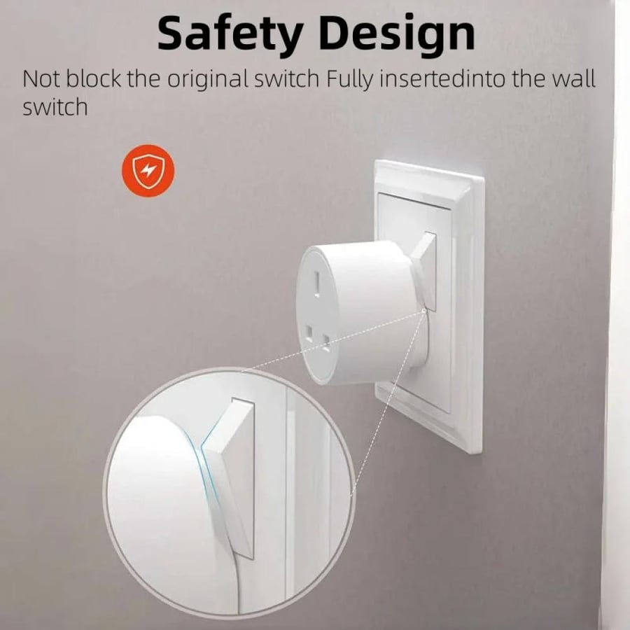 Compact space-saving design of the mini smart Wi-Fi plug
