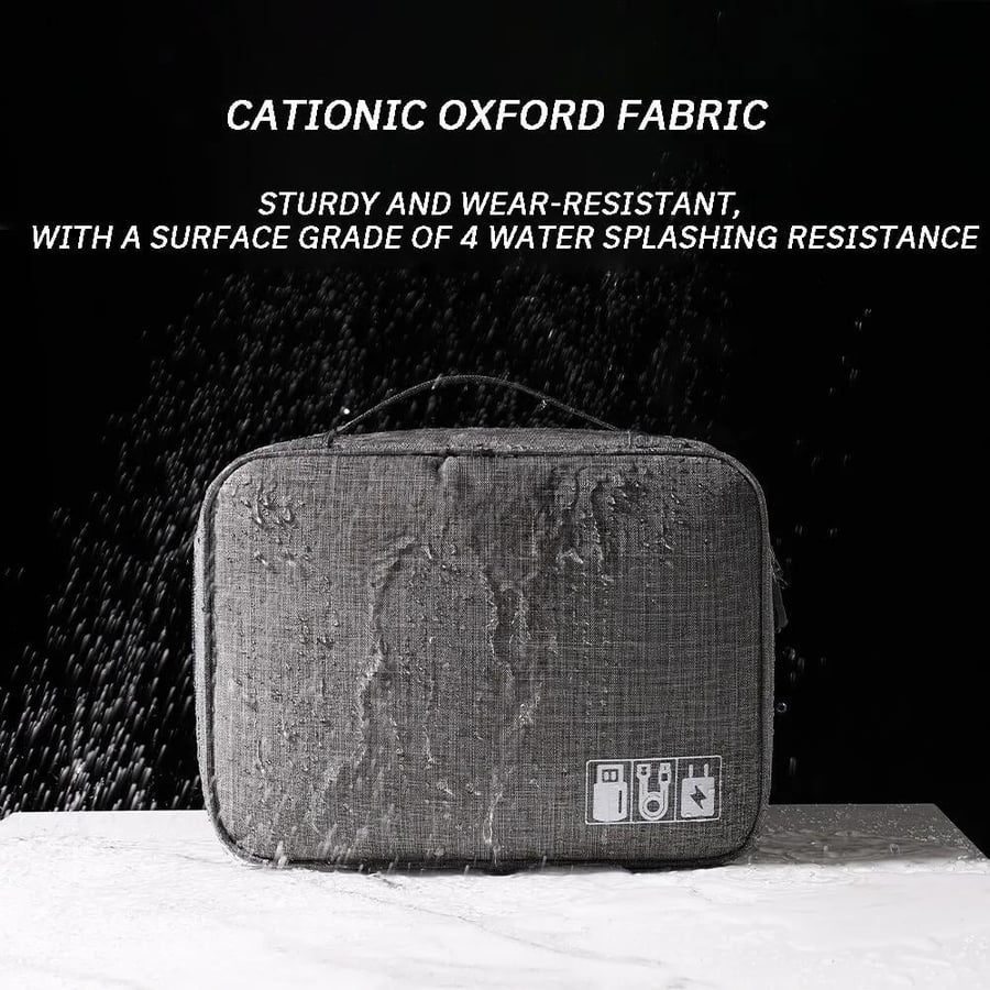 Waterproof cationic Oxford cloth digital bag for travel - Gray