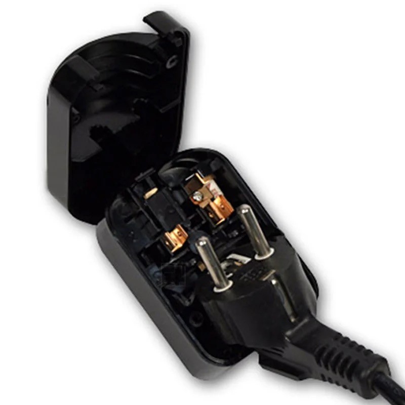 Universal 13A 250V HK Singapore Malaysia United Kingdom power cord online cable converter connector EU to UK adapter fused plug