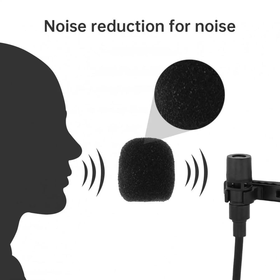Professional metal clip for secure attachment of lavalier mic to cloth