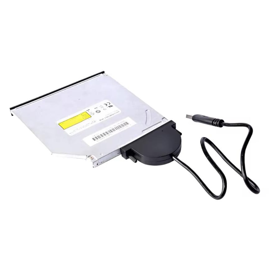 كابل محول USB 2.0 إلى SATA لتوصيل محرك الأقراص الضوئية CD/DVD-ROM بالكمبيوتر المحمول