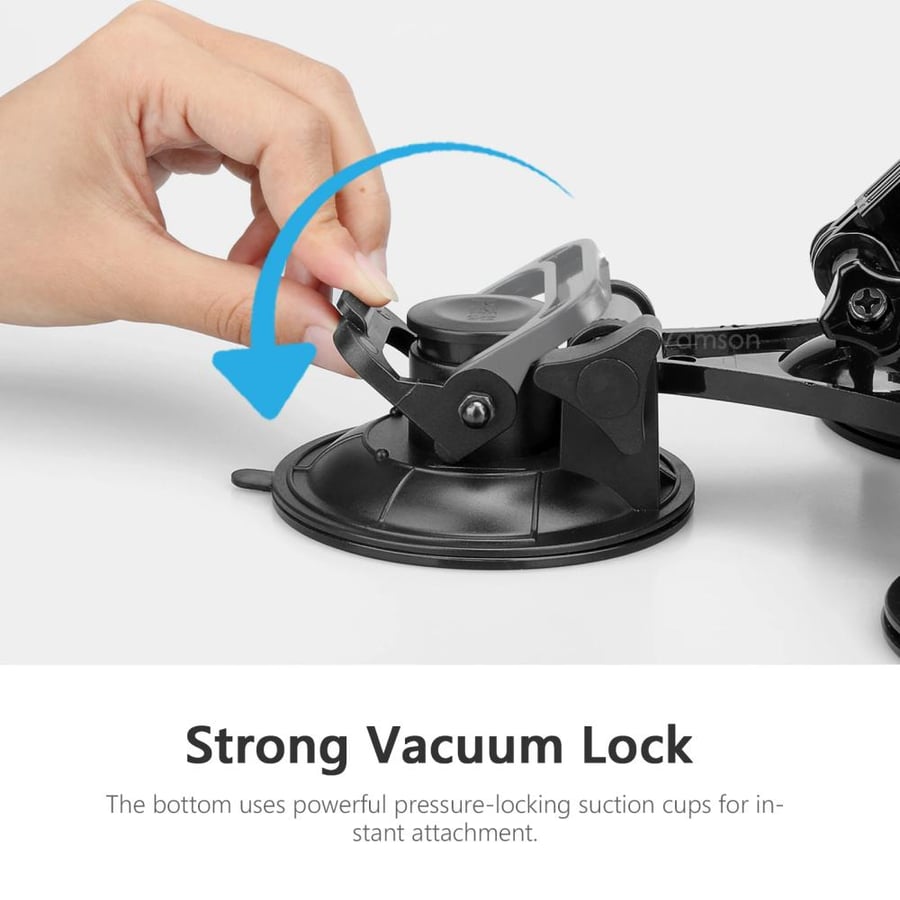 Abhir-online Vamson Triple Suction Cup Mount Action Cam Phone