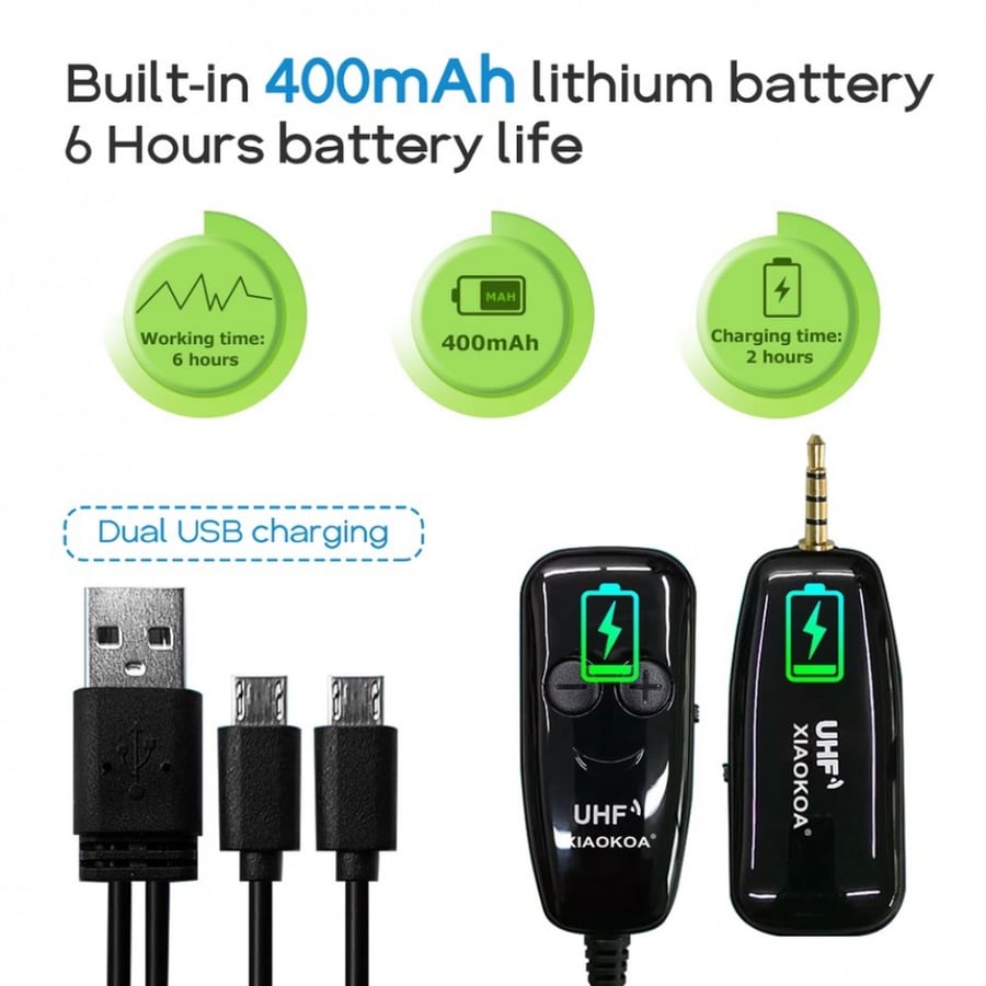 ميكروفون لاسلكي UHF Lavalier Lapel Wireless Microphone Recording Vlog Youtube Live Interview for Iphone Ipad Android DSLR microphone