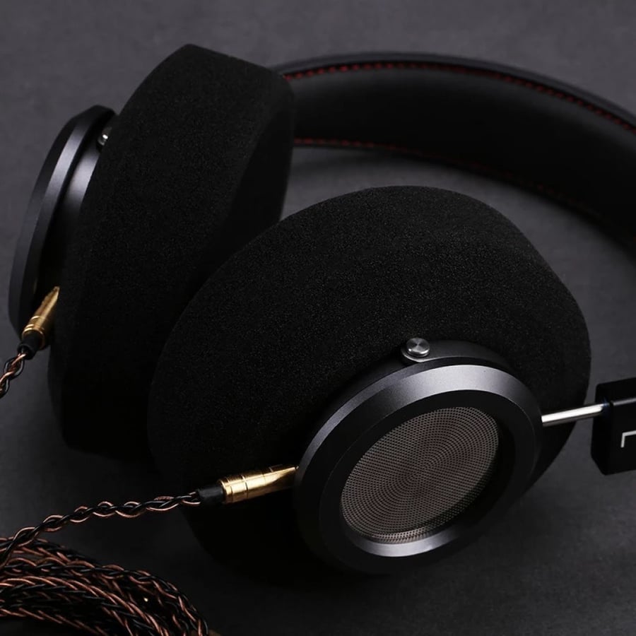 سماعة رأس سلكية HiFi فوق الأذن مفتوحة من الخلف مزودة بمجموعة كاملة من المعدن صوت عالي الجودة