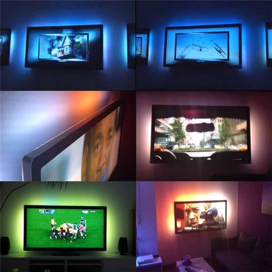 شريط إضاءة 16 لون RGB تحكم بـ (ريموت كنترول) 5متر