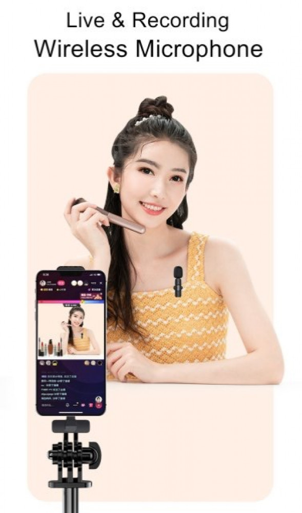 Mini Wireless Lavalier Microphone Portable for ios Lightning interface