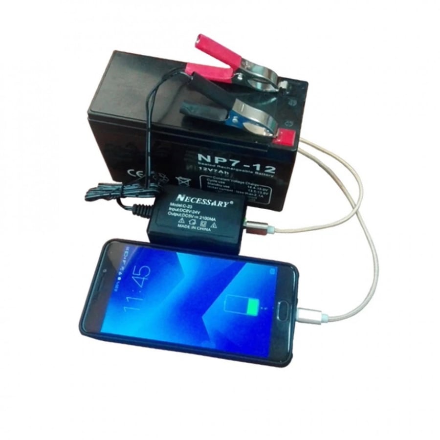 شاحن 12 فولت-24 فولت 3 منافذ محول شاحن سريع USB