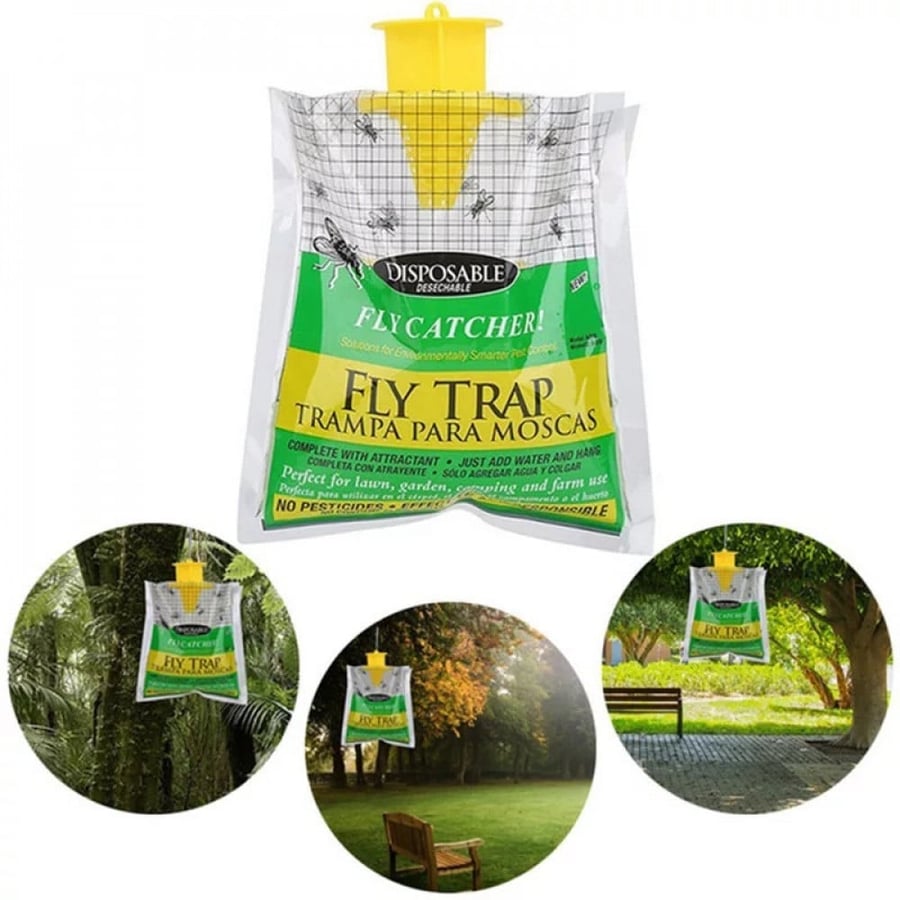 Disposable Fly Trap Non Toxic Outdoor Insect Killer Catcher Bag Pest Control Mosquito Trap Wasp Insect Killer Attractant