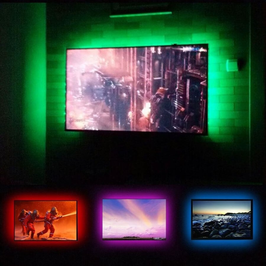 شريط إضاءة 16 لون RGB تحكم بلوتوث (تطبيق) 5متر