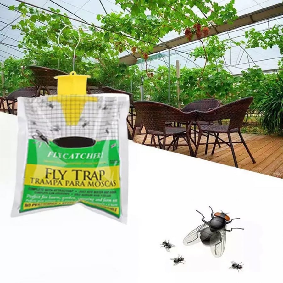 Disposable Fly Trap Non Toxic Outdoor Insect Killer Catcher Bag Pest Control Mosquito Trap Wasp Insect Killer Attractant