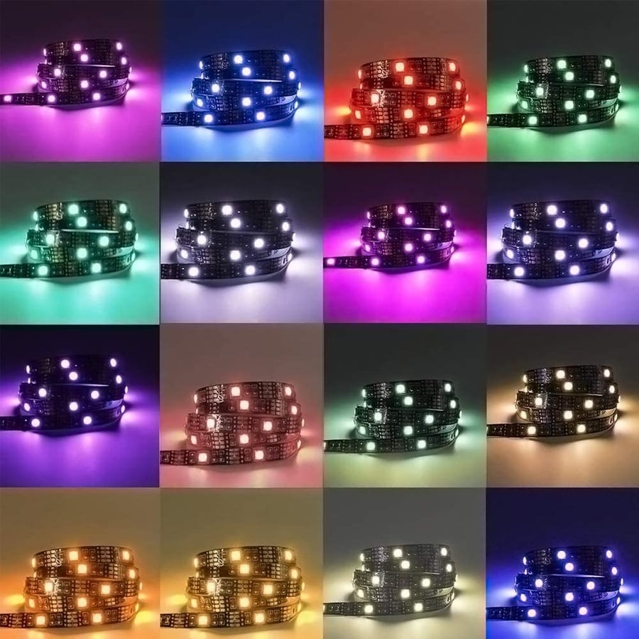 شريط إضاءة 16 لون RGB تحكم بلوتوث (تطبيق) 5متر