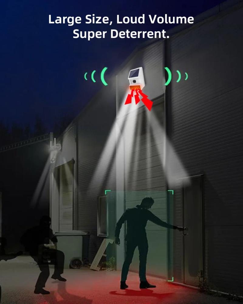 ردع المتسللين ليلا ونهارا بكاشف الحركة الشمسي  Day and night intrude