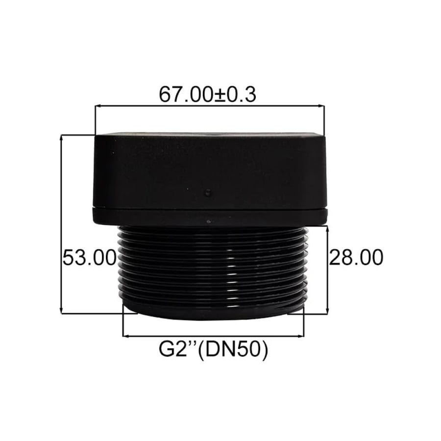رأس مستشعر السوائل مع الهوائي والسن الملولب  Liquid sensor probe head