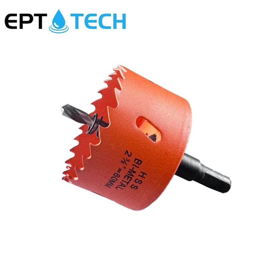 ريشة ثقب دائرية هارد ستيل 60 مم مع ريشة التوجيه  HSS 60mm bi metal hol