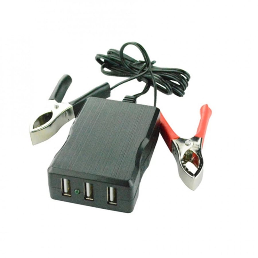 شاحن 12 فولت-24 فولت 3 منافذ محول شاحن سريع USB