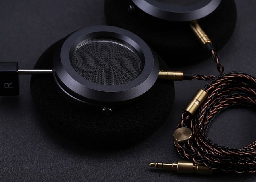 سماعة رأس سلكية HiFi فوق الأذن مفتوحة من الخلف مزودة بمجموعة كاملة من المعدن صوت عالي الجودة