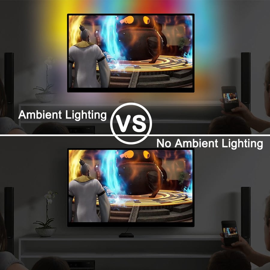 شريط إضاءة 16 لون RGB تحكم بـ (ريموت كنترول) 5متر