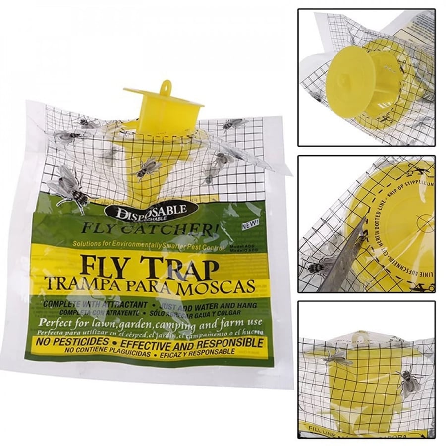 Disposable Fly Trap Non Toxic Outdoor Insect Killer Catcher Bag Pest Control Mosquito Trap Wasp Insect Killer Attractant