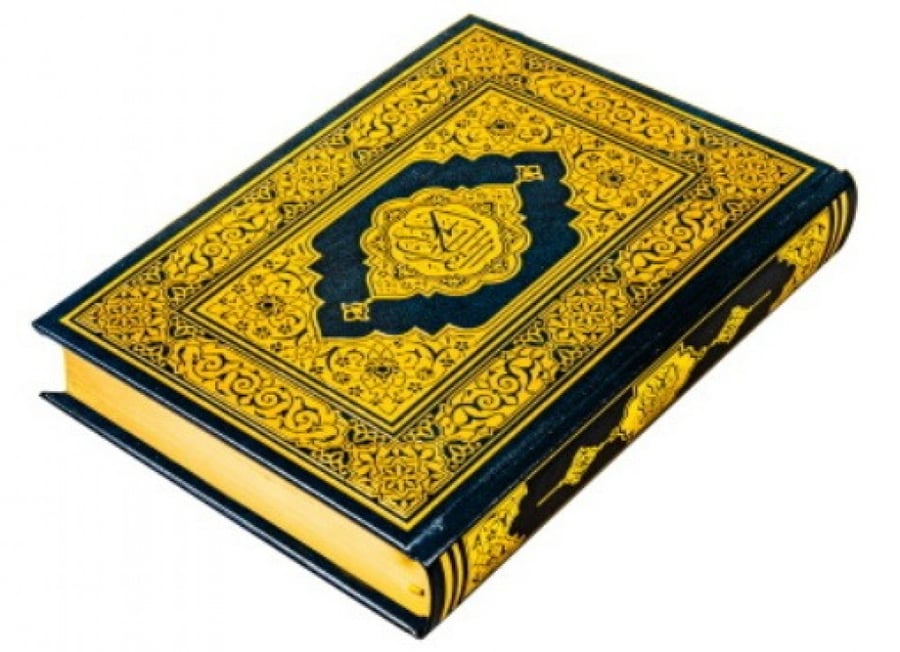 مصحف المجمع الممتاز بعلبة مذهب مقاس الكتاب العادي