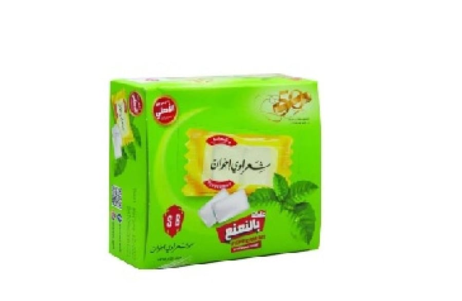 شعراوي علكة بالنعناع- 250 جم عبوة 100 قطعه