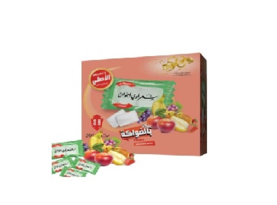 شعراوي علكة بالفواكه - 250 جم عبوة 100 قطعه