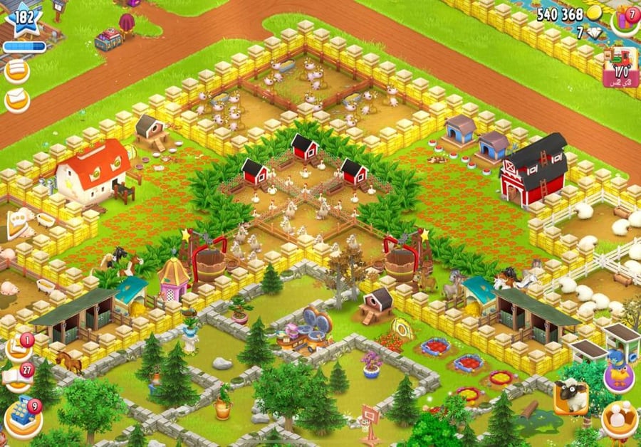 Personal farm level 182 High Day