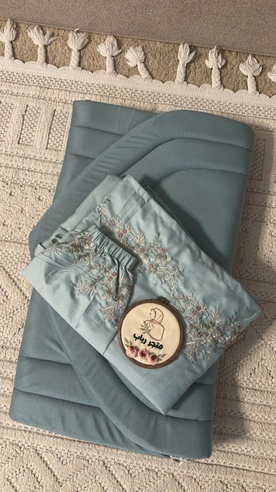 Prayer set + carpet with cover, red, with ribbon