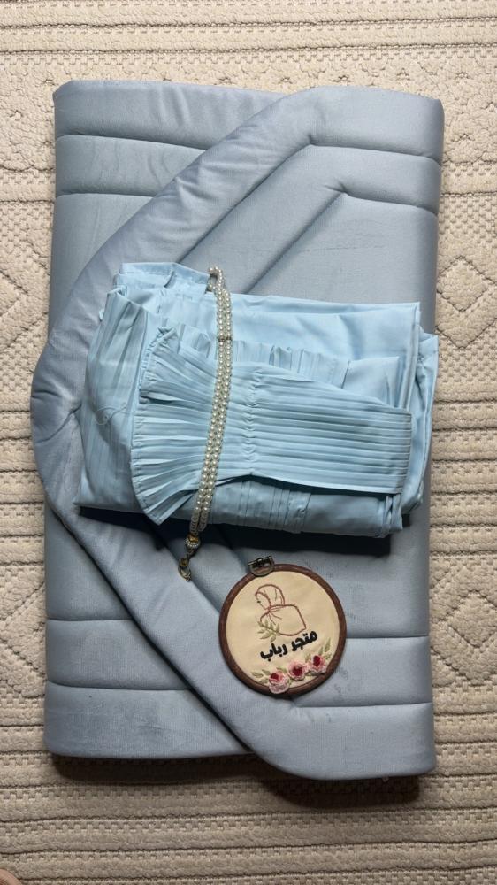 طقم صلاة  + سجاد مع شرشف  ربطة
