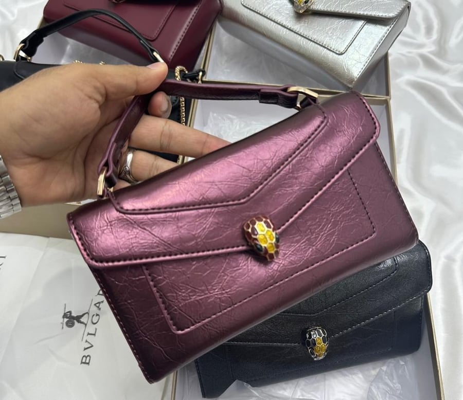 شنطة بولغاري برغندي