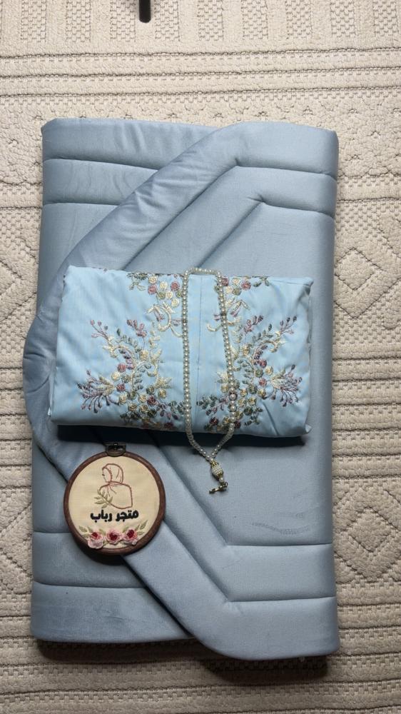 طقم  صلاة سحاب + سجاد مع شرشف  سحاب