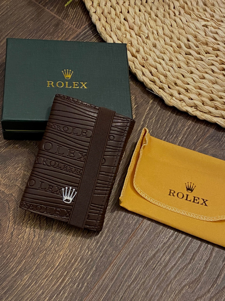 Rolex wallet high quality brown