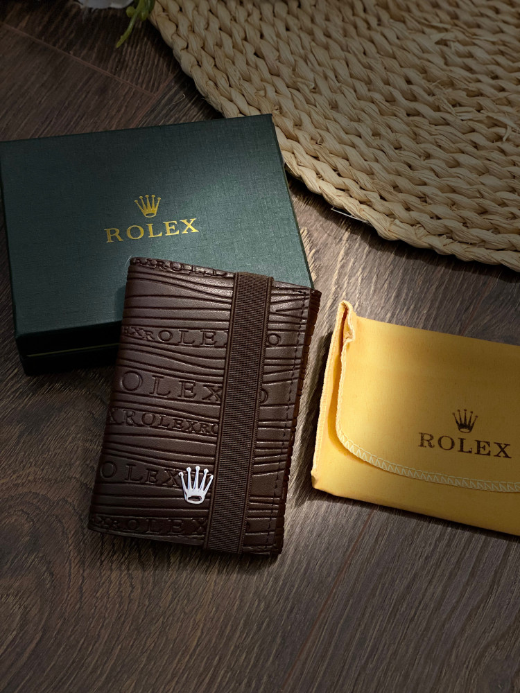 Rolex wallet high quality brown