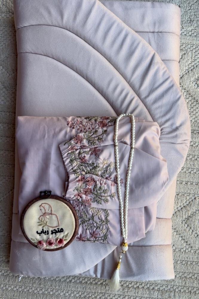 Prayer set + carpet with cover, red, with ribbon
