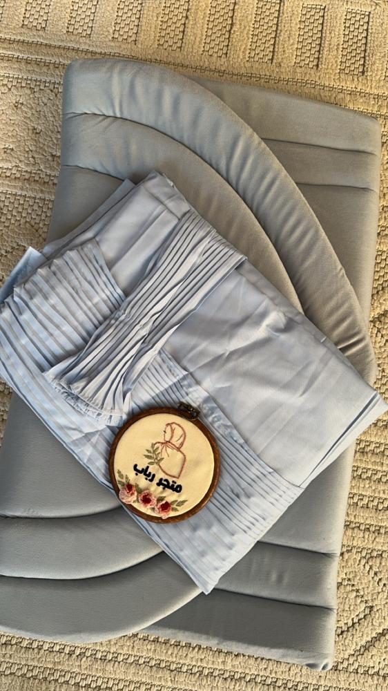 Blue prayer set + prayer rug with cover, cloth, and tie