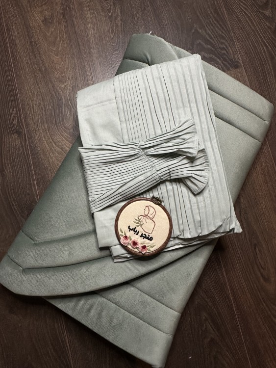 Prayer set + carpet with cover, red, with ribbon