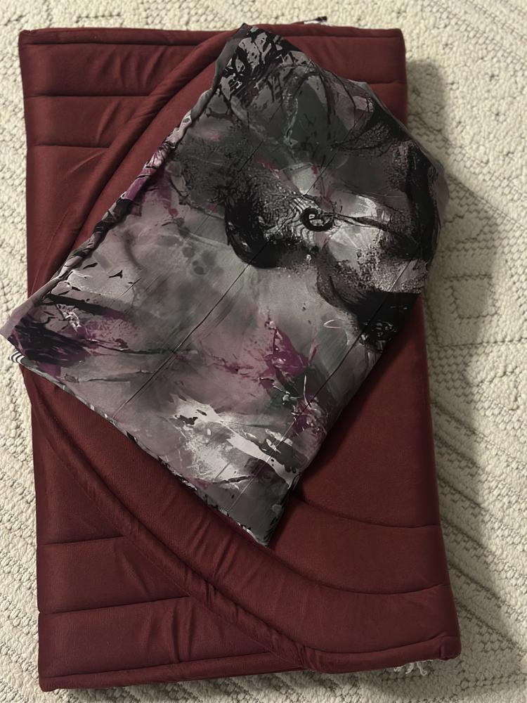 Prayer set, powder, sheet, closed zipper, very cold
