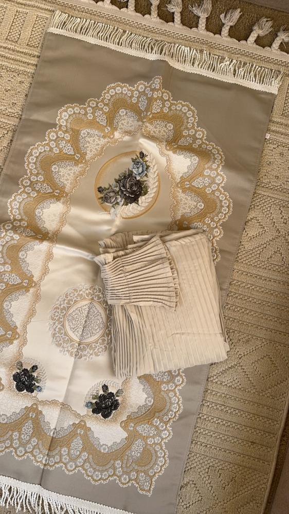 Luxury Turkish prayer set with a tie strap