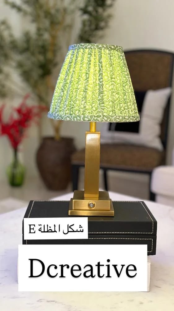 ابجورة طاولات ذهبي مطفي بطول 33سم