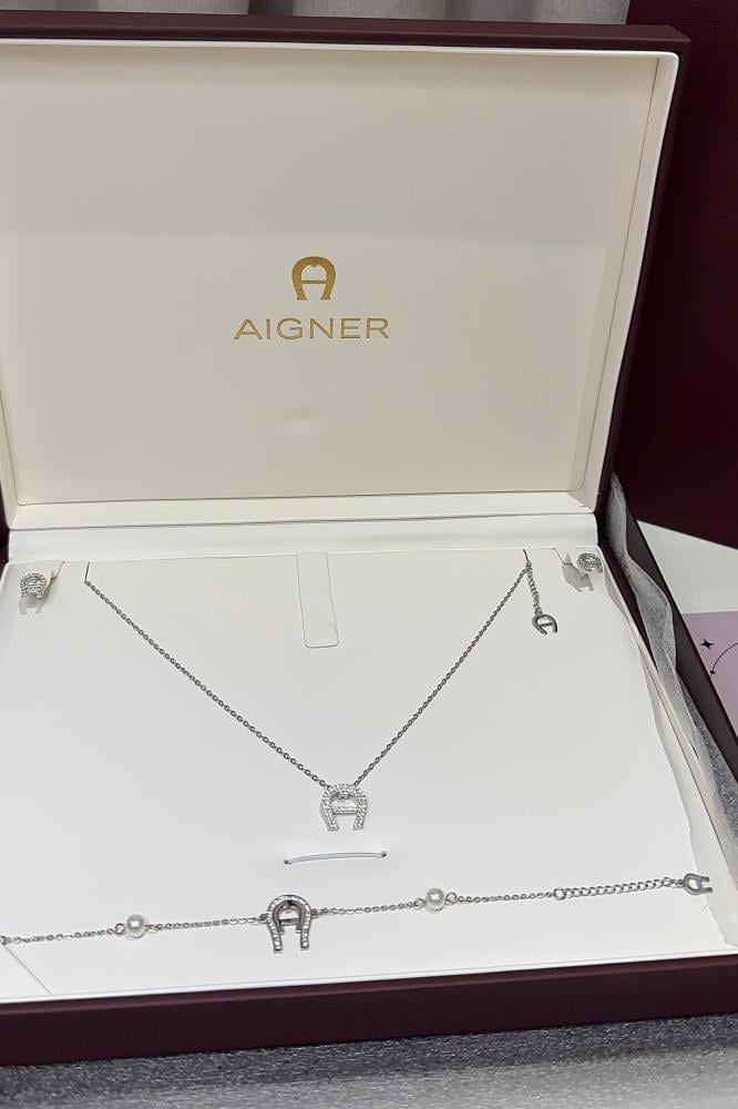 Silver Agate Set