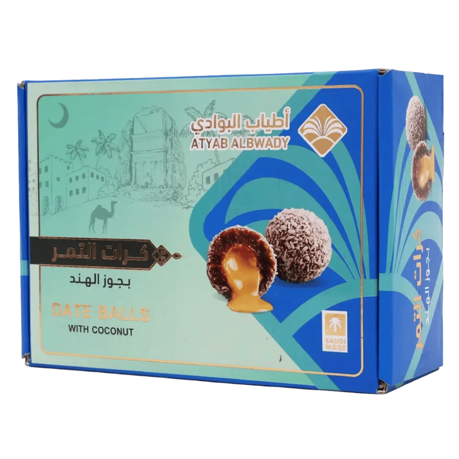 كرات التمر بجوز الهند – 500 جم | أطياب البوادي