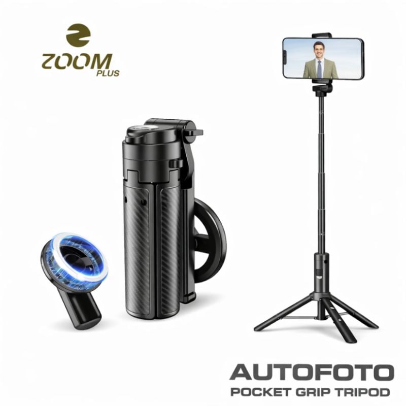 حامل الجوال مغناطيسي Zoom plus AUTOFOTO - Pocket Grip Tripod