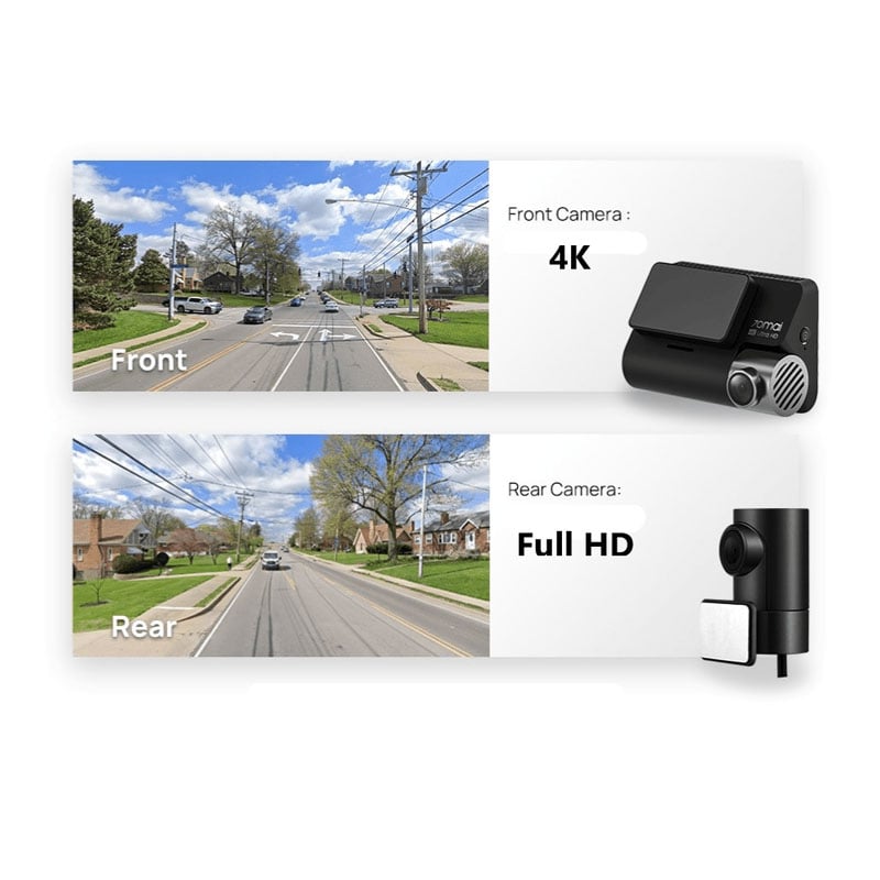 Front and rear dash camera 70MAI A810 4K