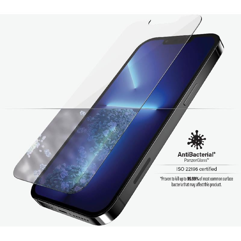 Panzer Glass Fit standard antibacterial screen protector for iPhone 13 Pro Max