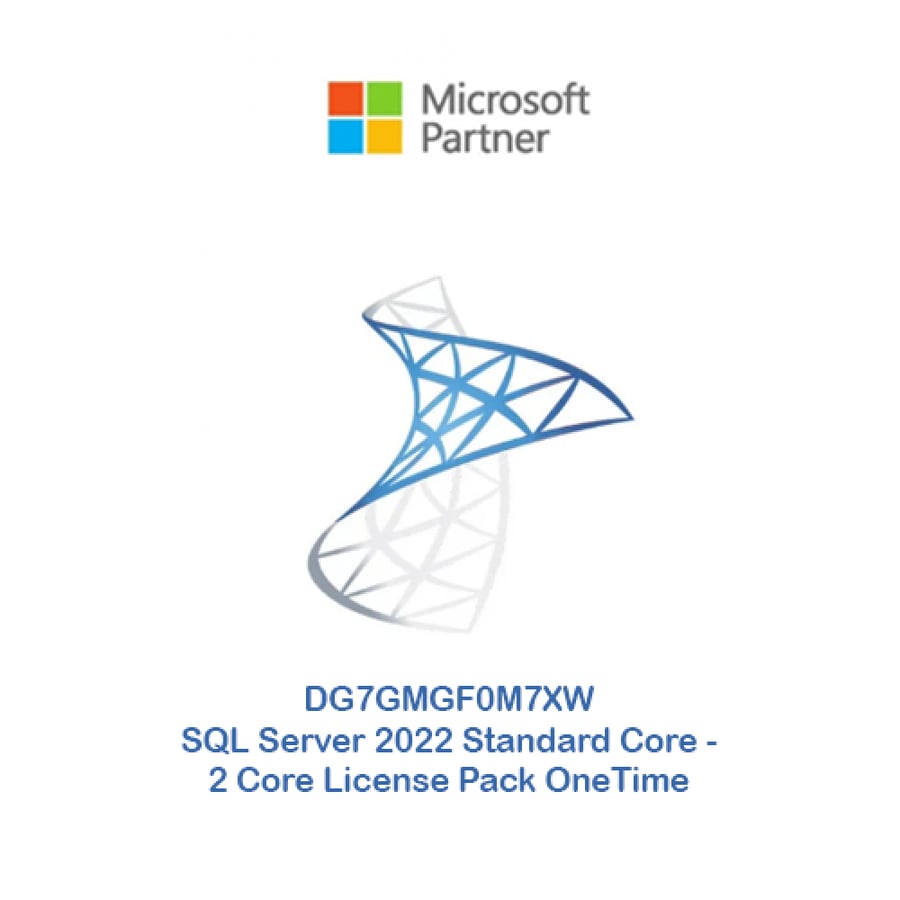 DG7GMGF0M7XW SQL Server 2022 Standard Core - 2 Core License Pack OneTime